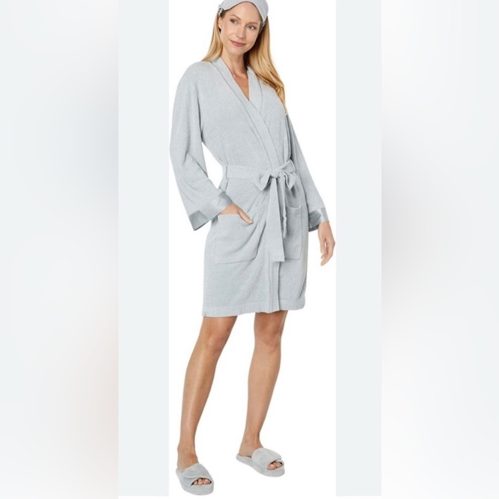 Barefoot Dreams Light Gray Spa Robe